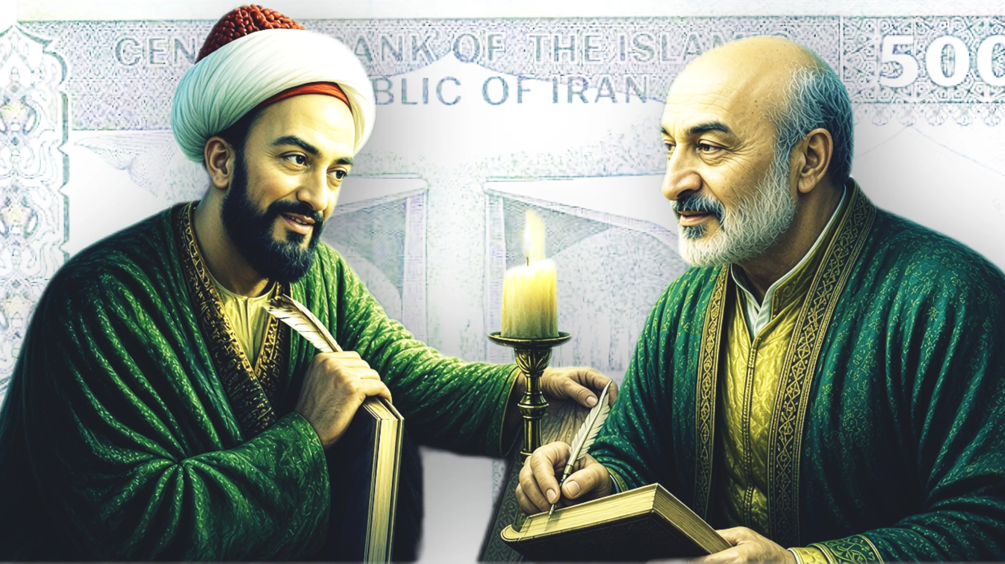دیدار سعدی شیرازی با رئیس دانشگاه تهران در گلستان!