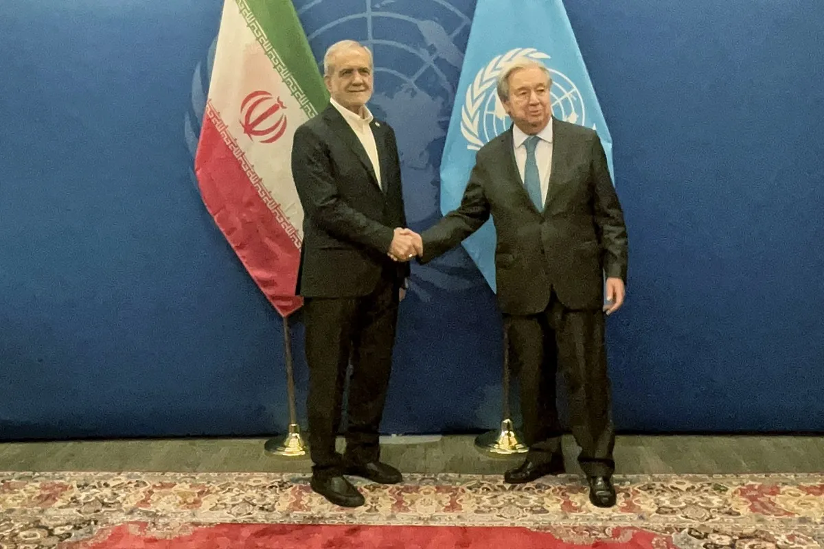 دیدار و گفت‌وگوی پزشکیان با دبیرکل سازمان ملل + جزئیات