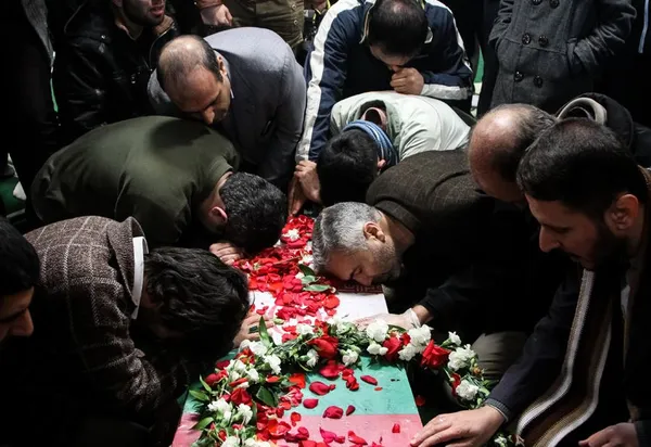 مراسم تشییع پیکر مطهر دو شهید گمنام &zwnj;در دانشگاه علوم بهزیستی و توانبخشی برگزار شد./MNA
