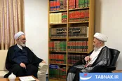 عکس: دیدار آیت الله اعرافی با حضرت آیت الله سبحانی
