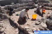 عکس: نمایان شدن آثار تاریخی طختاکوپر پس از خشکسالی