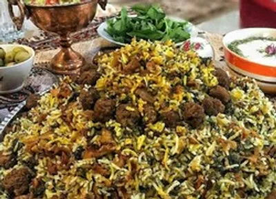 دستور پخت کلم پلو شیرازی