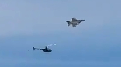 رهگیری هوایی جنگنده F-16 نزدیک محل حضور ترامپ