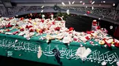 تصاویر تماشایی از گلباران پیکر رهبر شهید انقلاب