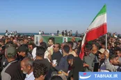 عکس: تشییع پیکر شهید «قدرت زرنگاری» در جزیره هرمز