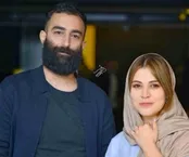 زوج تازه سینمای ایران در جشن قهرمانی پرسپولیس