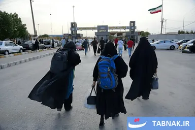 عکس: گذر زائران عرفه از مرزشلمچه