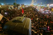 عکس | تراکم جمعیت سوگواران رهبر شهید انقلاب در کربلا