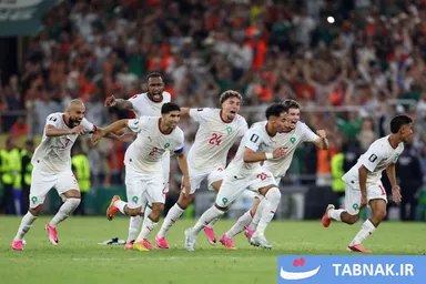 عکس: مراکش با درخشش صیباری هلند را در پنالتی حذف کرد