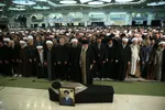 اقامه نماز رهبری بر پیکر آیت الله هاشمی شاهرودی