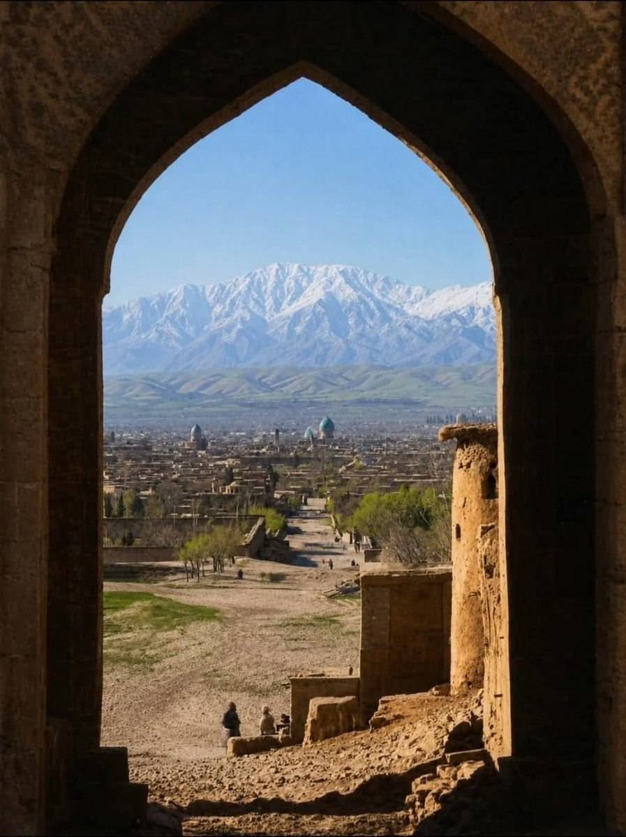 عکس رنگی از شیراز در زمان احمدشاه قاجار