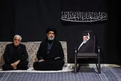 عکس: اولین شب عزاداری محرم در جوار محل عروج قائد شهید