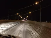 جاده آستانه سه روز پس از بارندگي شديد برف