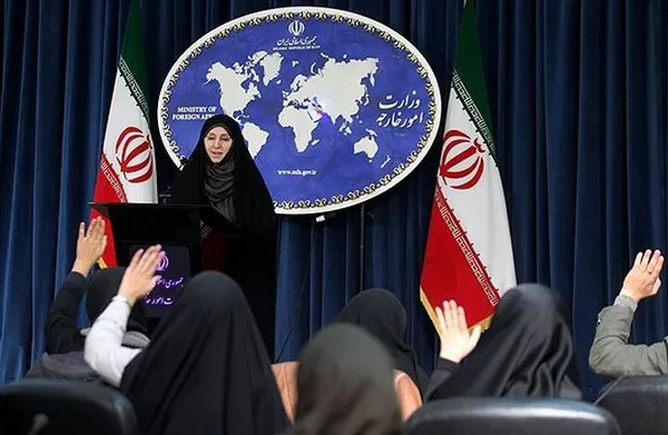 نشست خبری مرضیه افخم سخنگوی وزارت امور خارجه صبح  چهارشنبه با حضور خبرنگاران رسانه های داخلی و خارجی برگزار شد./FNA
