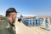 عکس: استقبال از پیکر مطهر شهید سرتیپ دوم خلبان کاظمی
