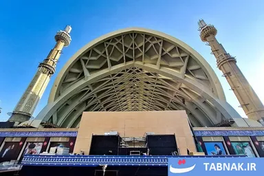 عکس: مراحل آماده‌سازی مراسم وداع با پیکر رهبر شهید انقلاب
