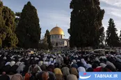 عکس: اقامه نماز عید قربان با حضور گسترده مسلمانان در مسجدالاقصی