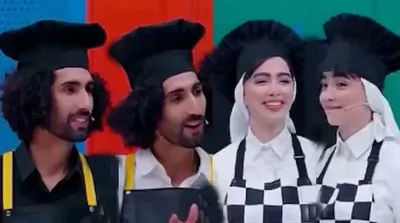 کراش زدن رحمان و رحیم روی سارا و نیکا