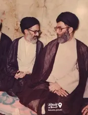 تصویر کمتر دیده‌شده از آیت‌الله شبیری‌زنجانی در کنار رهبر شهید
