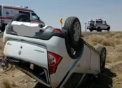 واژگونی رنو دو کشته برجای گذاشت
