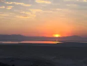 غروب درياچه اروميه