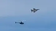 رهگیری هوایی جنگنده F-16 نزدیک محل حضور ترامپ