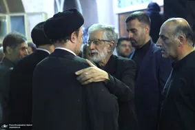 سید حسن خمینی در آغوش حدادعادل