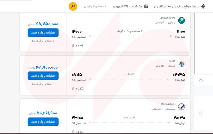 بلیت ترکیه گران شد/ تعزیرات کجاست؟