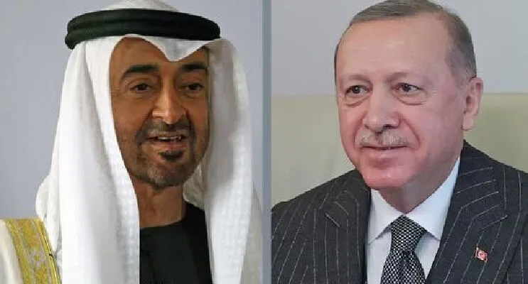 گفت‌وگوی رئیس امارات با اردوغان درباره تحولات منطقه