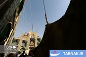مراسم پوش‌کشی حسینیه بزرگ فهادان یزد