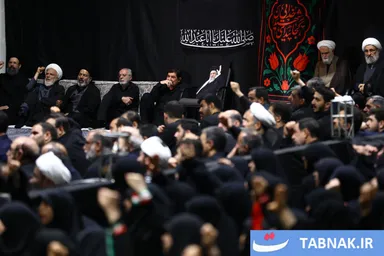 عکس: دومین شب مراسم عزاداری ماه محرم در جوار محل عروج قائد شهید
