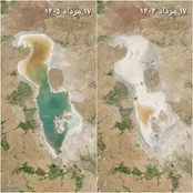 دریاچه ارومیه این بار لبخند می‌زند! + عکس