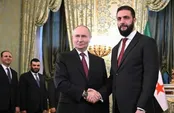 پیام تبریک پوتین به رئیس جمهور جدید سوریه