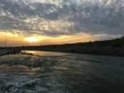 غروب زیبا رود دز