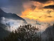 غروب جاده چالوس