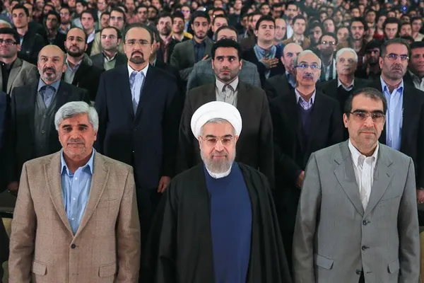 مراسم روز دانشجو با حضور رییس جمهوری در دانشگاه علوم پزشکی ایران ./ISNA
