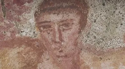نقاشی دیواری 1700 ساله از عیسی مسیح