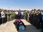 ورود پیکر خلبان سوخو ۲۴ به تهران+عکس