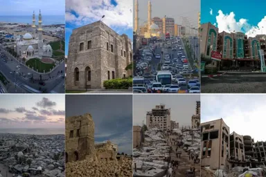 عکس: سیمای غزه پیش و پس از جنگ