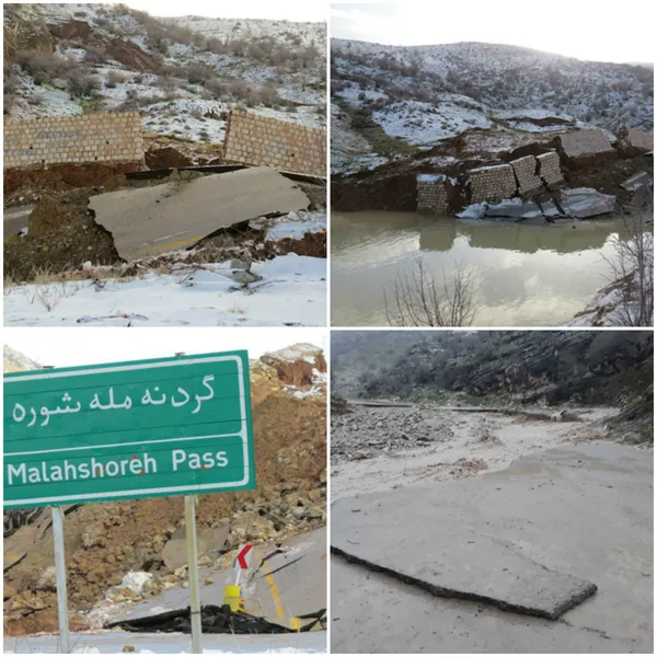 قطع شدن پل ارتباطی روستای ده&zwnj;بزرگ پادنا که ارتباط ۹ روستا بود/چهار محال و بختیاری