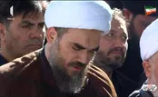 بغض پدر شهیده زهرامحمدی هنگام نماز بر دخترش