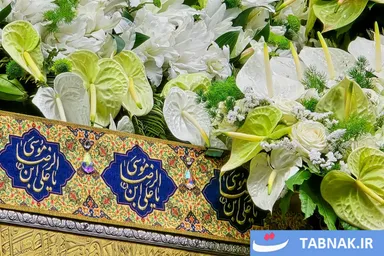 عکس: گل‌آرایی ضریح مطهر امام رضا(ع) در آستانه عید غدیر