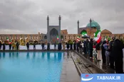 عکس: زنجیره انسانی در محکومیت حمله آمریکایی صهیونی به آثار تاریخی - اصفهان