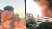تصاویر دیده نشده از لحظه ترور سید حسن نصرالله