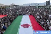 عکس:  اجتماع مردم یمن در حمایت از ایران