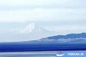 عکس: نمایی از دماوند از فاصله 100 کیلومتری