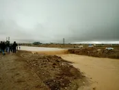 بارندگی شدید و طغیان رود خانه در قاین