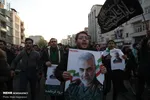 سیل جمعیت در مراسم تشییع سردار شهید سلیمانی