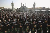خادمان حرم در عزای شهادت حضرت معصومه (س)