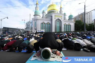 عکس: اقامه نماز عید قربان در روسیه